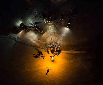 قصة مصورة : عودة مركبة الفضاء الروسية سويوز للارض