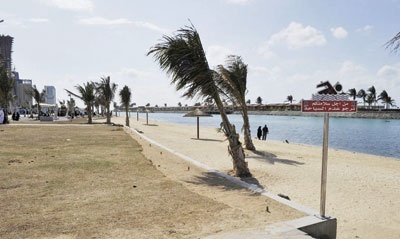 تخليص شواطئ جدة من مياه الصرف الصحي 2015