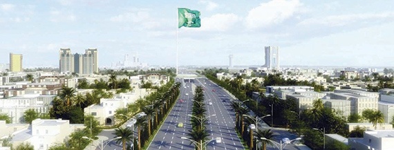 مبادرات عبد اللطيف جميل الاجتماعية تضع 200 طن  من الحديد لتأسيس قاعدة أطول علم في العالم