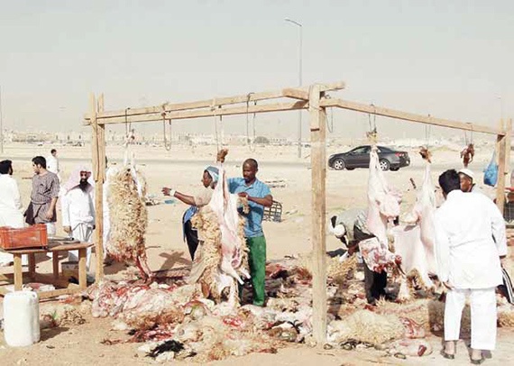 مسالخ في أحياء الرياض