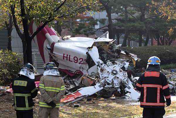 اصطدام مروحية بمبنى سكني في العاصمة الكورية الجنوبية