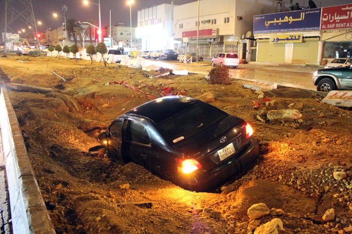 قصة مصورة : أمطار الرياض