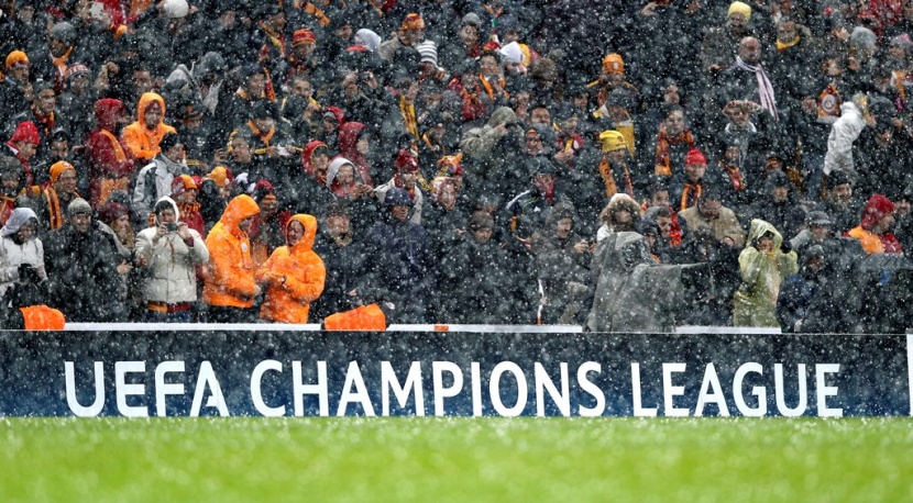 الثلوج تؤجل مباراة غلطة سراي ويوفنتوس في دوري أبطال أوروبا