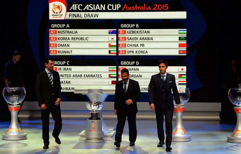 الأخضر مع الصين وكوريا الشمالية وأوزباكستان في آسيا 2015