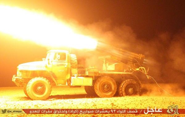 مقتل 27 جنديا و14 من داعش في هجوم على "اللواء 93"  في الرقة