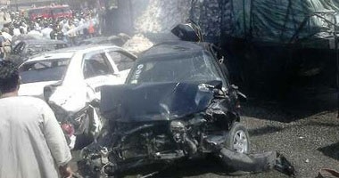 مقتل 15 مصريا واصابة 6 آخرين و7 في عداد المفقودين فى حادث سير غرب الأقصر