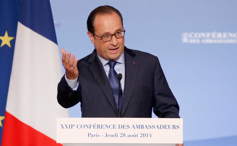 هولاند يرفض أي تعاون مع الأسد ويدعو إلى تحرك دولي ضد داعش في العراق