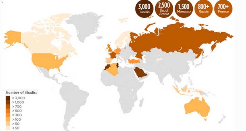مركز أبحاث: تونس المصدر الأول  للجهاديين في سوريا