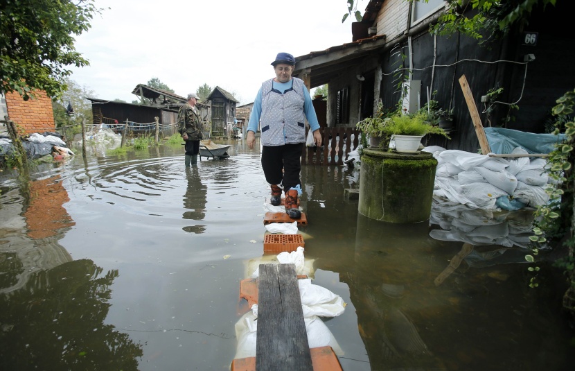 قصة مصورة : شوارع كرواتيا تغرق