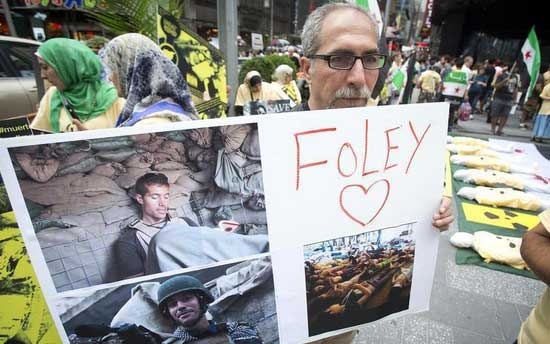 رفع صورة جيمس فولي من اعلانات مناهضة للاسلام على حافلات في نيويورك