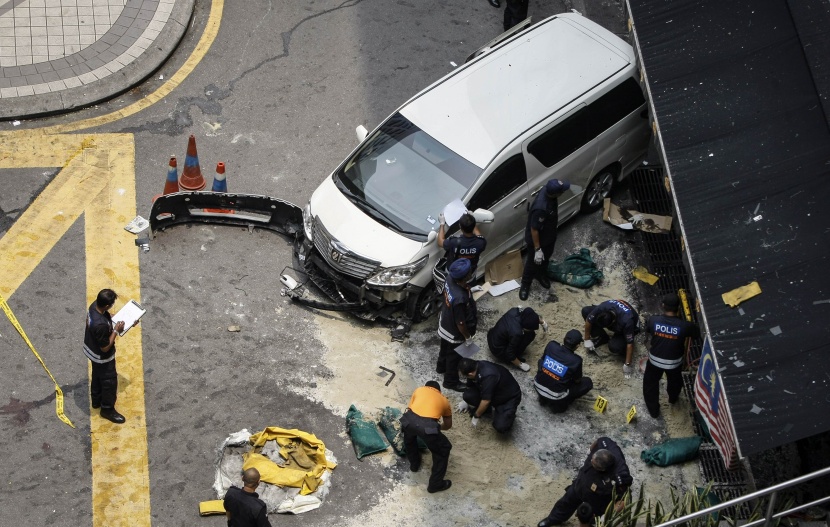 إصابة 14 شخصاً جراء انفجار قنبلة في العاصمة الماليزية