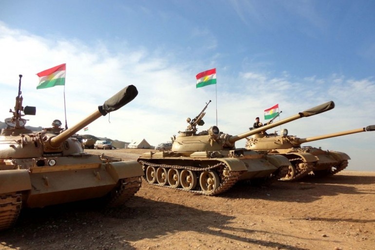 قوات البشمركة تغادر قاعدتها في شمال العراق تمهيدا للتوجه إلى شمال سوريا