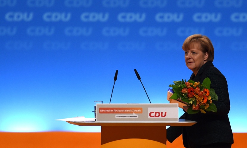 إعادة انتخاب ميركل رئيسة للحزب المسيحي الديمقراطي بـ 97%