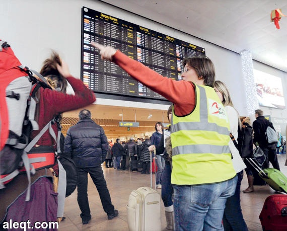 إضراب في بلجيكا يشل الملاحة الجوية وحركة القطارات