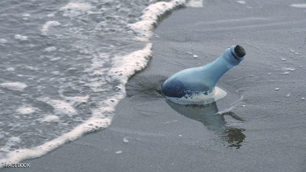 رسالة في زجاجة تعود لصاحبها بعد 41 عاما