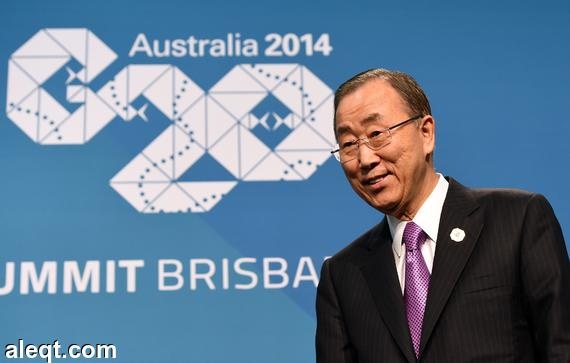 بان كي مون يدعو الى إعادة شرعية الرئيس اليمني المستقيل