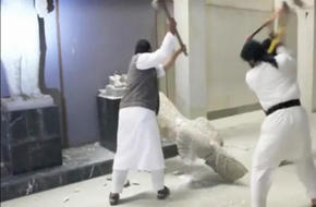 داعش تفجر آثار مدينة خورسيباد شمالي الموصل