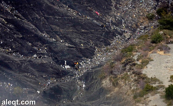 العثور على الصندوق الثاني للطائرة الألمانية المنكوبة في فرنسا