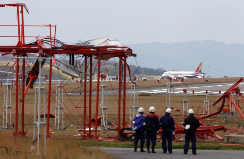 27 جريحا خلال خروج طائرة كورية عن المدرج في هيروشيما