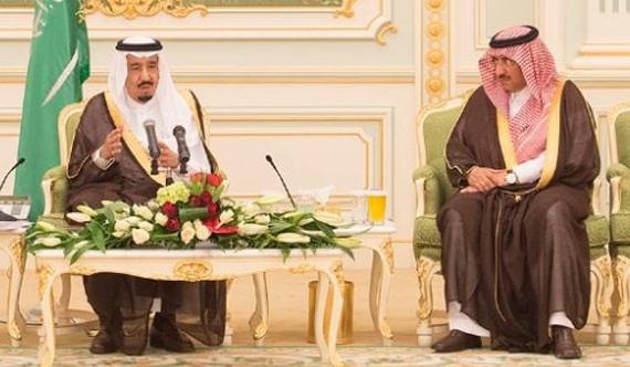 الملك : محمد بن نايف وليا للعهد ومحمد بن سلمان وليا لولي العهد