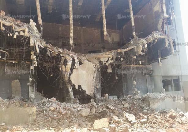 مصر تهدم مقر الحزب الوطني