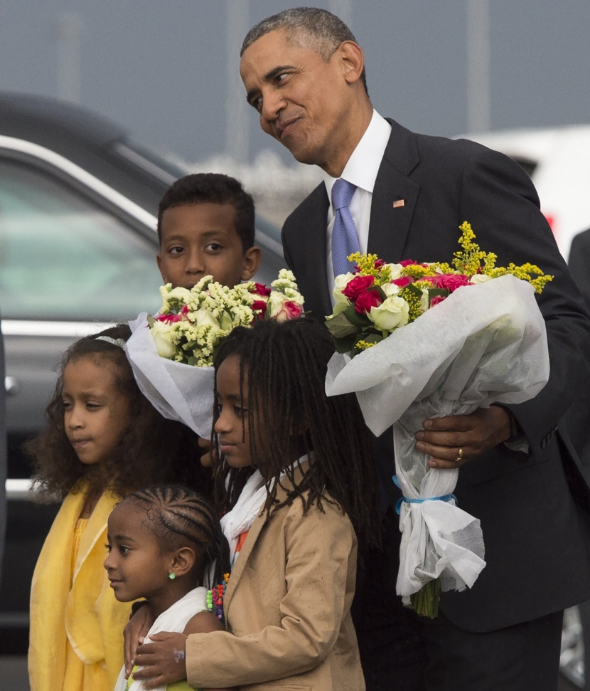 قصة مصورة : الرئيس الأمريكي يصل إلى إثيوبيا