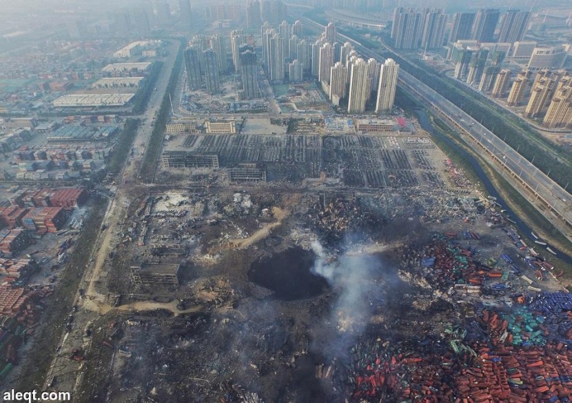 المنكوبون بانفجارات الصين يطالبون بتعويضات وتوضيحات