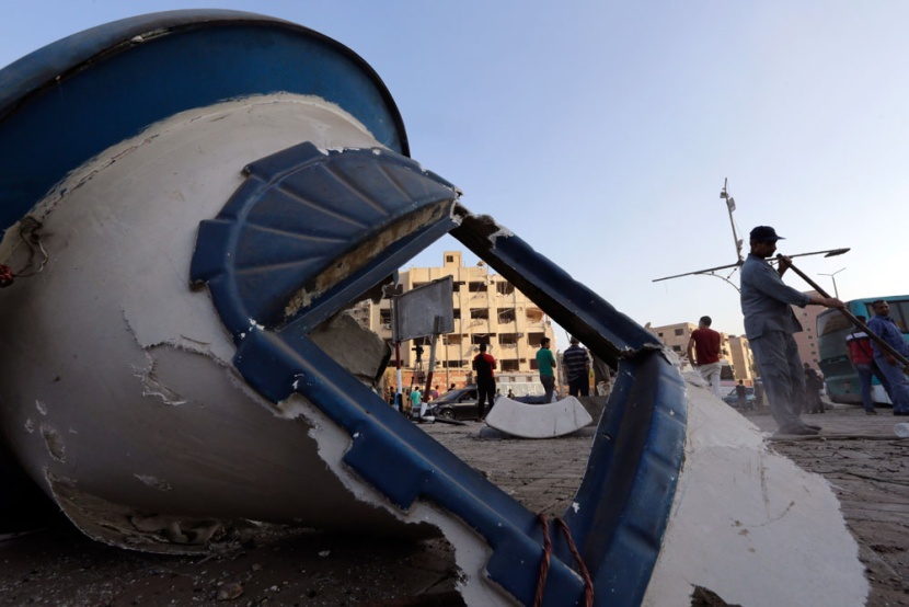 قصة مصورة: انفجار سيارة مفخخة  شمال القاهرة يسفر عن 6 جرحى