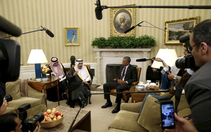 الملك سلمان يلتقي مع الرئيس الأمريكي في واشنطن