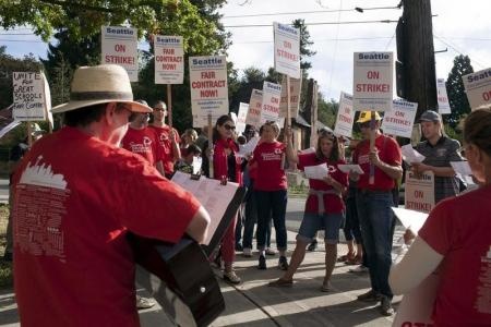 إغلاق مدارس سياتل لثالث يوم بسبب اضراب المعلمين