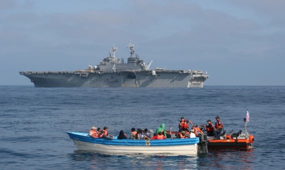 حرس الحدود الليبي ينقذ نحو 245 مهاجرا