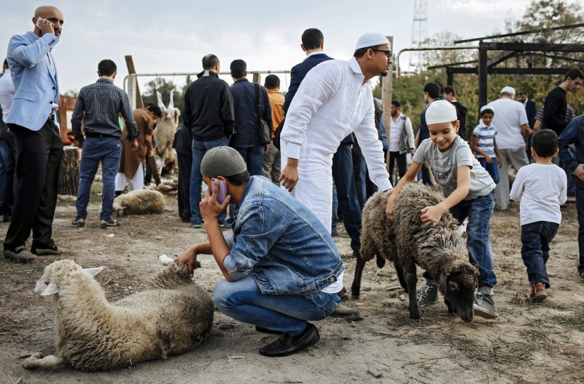 قصة مصورة: المسلمون يحتفلون بأول أيام عيد الأضحى