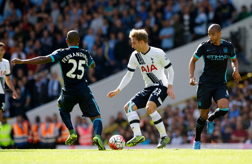 تسونامي توتنهام يغرق مانشستر سيتي برباعية في الدوري