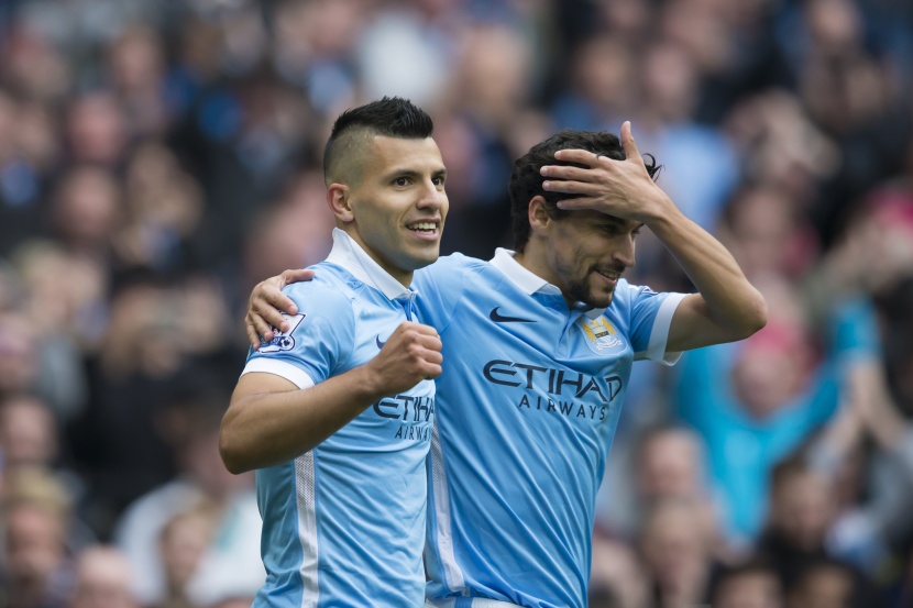 أجويرو يقود مانشستر سيتي لصدارة الدوري مؤقتا