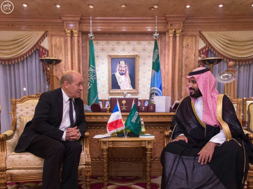 ولي ولي العهد ووزير الدفاع الفرنسي يبحثان تطورات الأوضاع في منطقة الشرق الأوسط