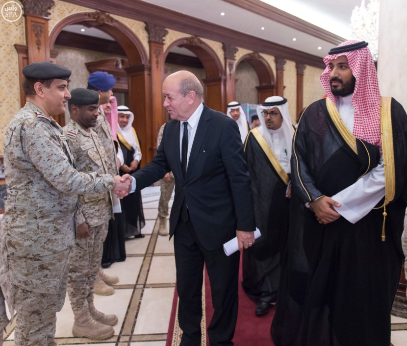 ولي ولي العهد ووزير الدفاع الفرنسي يبحثان تطورات الأوضاع في منطقة الشرق الأوسط