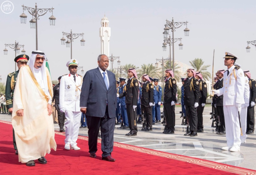 الملك يبحث مع الرئيس الجيبوتي تعزيز العلاقات الثنائية
