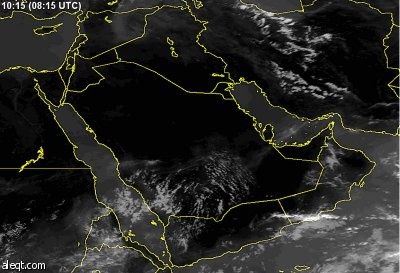 سماء غائمة جزئياً مع فرصة لتكّون السحب الرعدية الممطرة على بعض مناطق المملكة