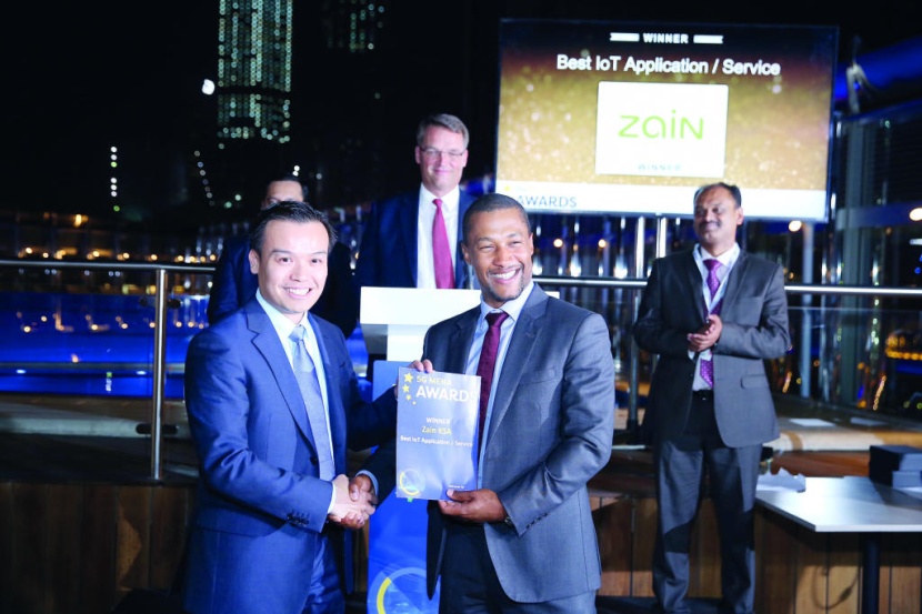«زين السعودية» تحصد جائزة أفضل خدمات وتطبيقات إنترنت الأشياء