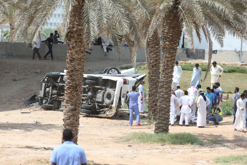 سقوط مركبتين من على كبري في الرياض .. وإصابة 6 أشخاص