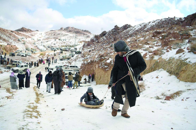 تزلج في تبوك