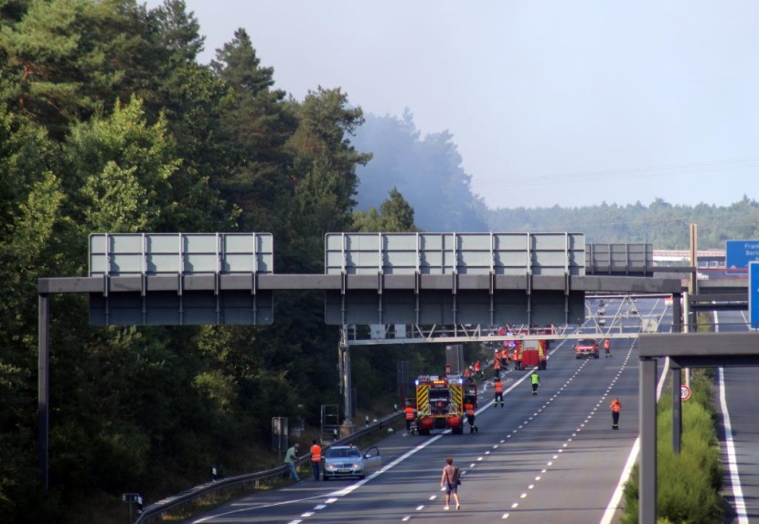 حرائق الغابات تعطل حركة المرور على عدد من الطرق السريعة في ألمانيا