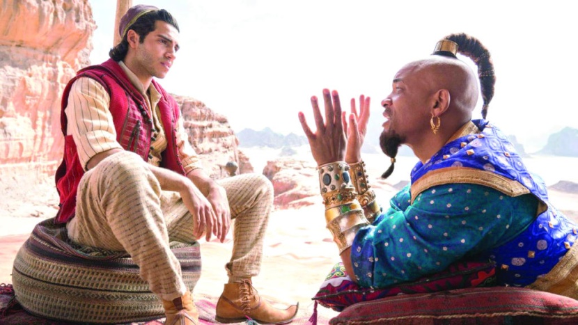 «علاء الدين» يتفوق على «المنتقمون» ويتصدر إيرادات السينما