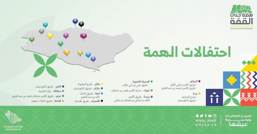 اليوم .. «الترفيه» تطلق «احتفالات الهمة» في جميع مناطق المملكة