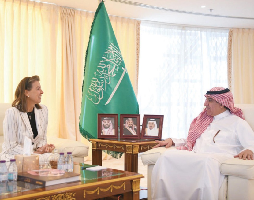 وزير الإعلام يبحث مع سفيرة بلجيكا سبل تعزيز التعاون