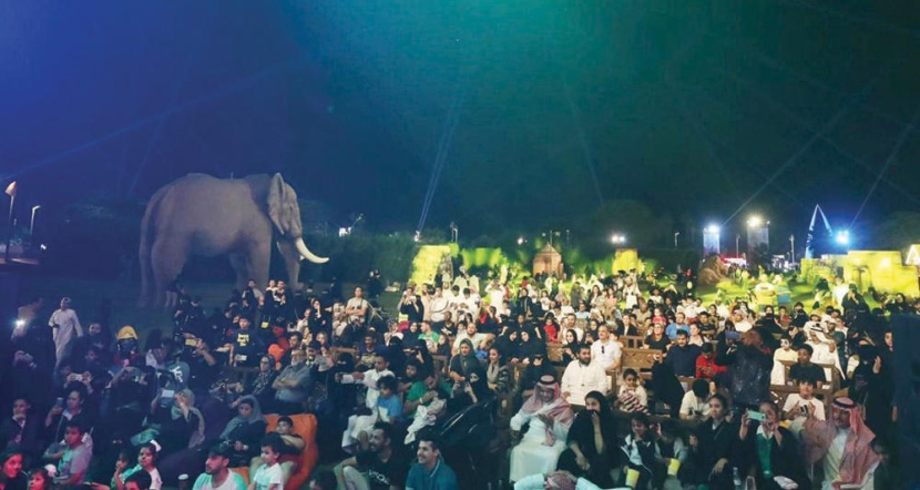 بالعروض المائية والنارية .. وادي نمار يحتفي بالزوار