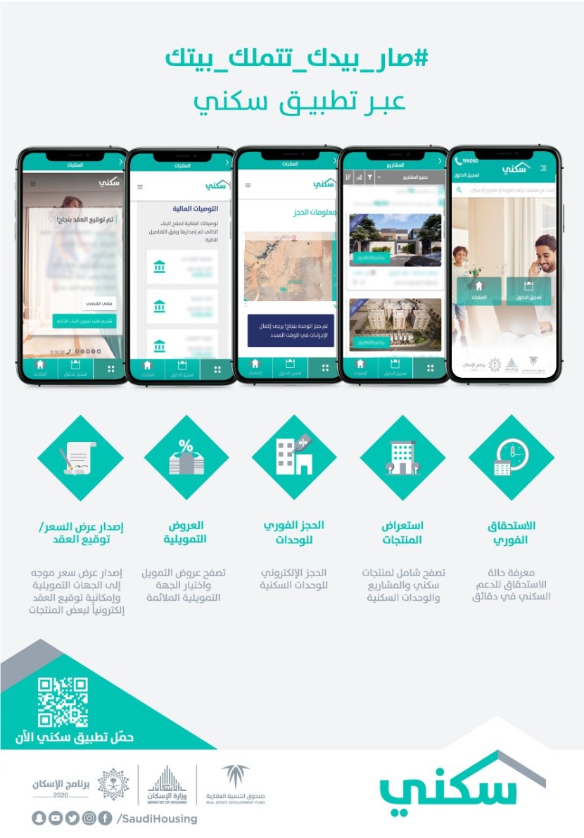 إطلاق منصة "سكني" بمزايا وخدمات إضافية تسهل تملّك الأسر السعودية