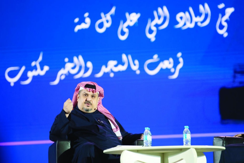 عبد الرحمن بن مساعد في «حديث مسك»: اللغة القوية تعبر عن النفس