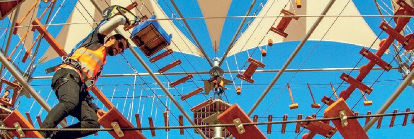 «تحدي الحبال» .. تجربة لعشاق الألعاب التنافسية في «صحارى الرياض»