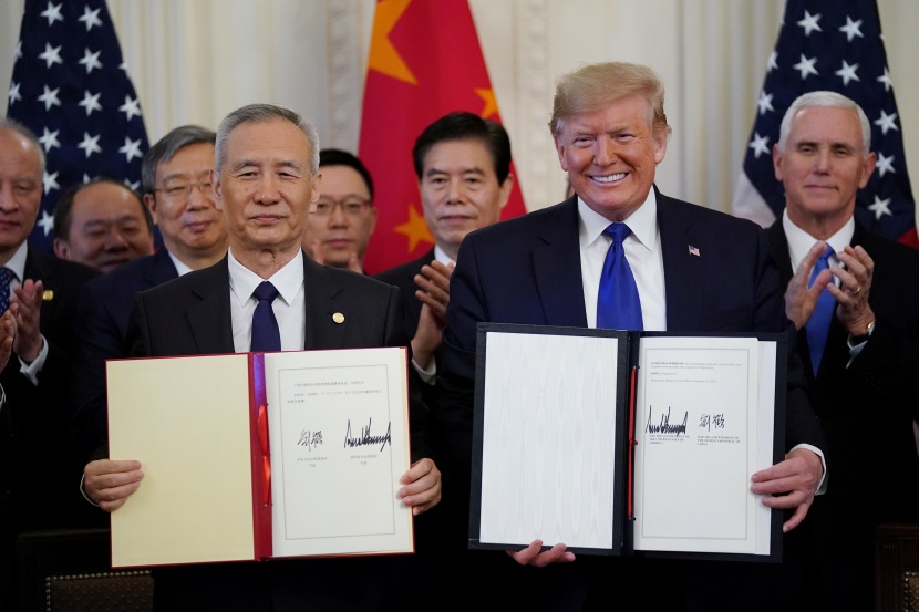  توقيع اتفاق المرحلة الأولى التجاري بين الصين وأمريكا